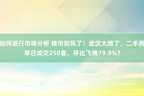 如何进行市场分析 楼市刮风了！武汉太燃了，二手房单日成交250套，环比飞腾79.9%？