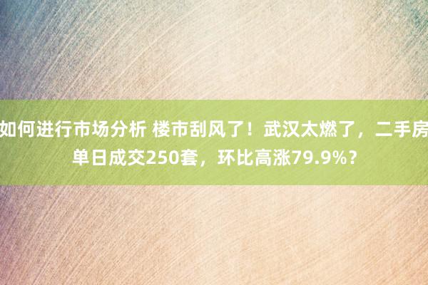 如何进行市场分析 楼市刮风了！武汉太燃了，二手房单日成交250套，环比高涨79.9%？