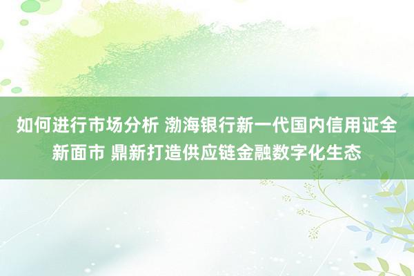 如何进行市场分析 渤海银行新一代国内信用证全新面市 鼎新打造供应链金融数字化生态