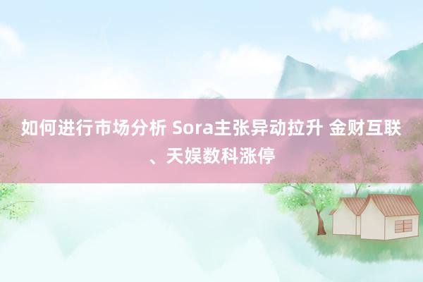 如何进行市场分析 Sora主张异动拉升 金财互联、天娱数科涨停