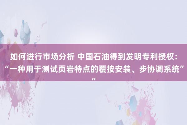 如何进行市场分析 中国石油得到发明专利授权：“一种用于测试页岩特点的覆按安装、步协调系统”